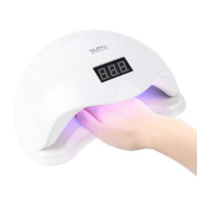 OEM Professional SUN 5 high power 48W SUN UV Nail Dryer Printed Logo led uv curing nail lamp for All Nails Gel Varnish