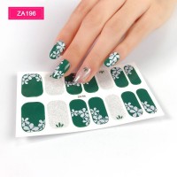 Professional Vintage Custom Flowers False Sticker Nails